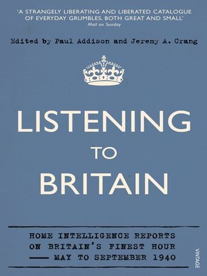 cover image of Listening to Britain